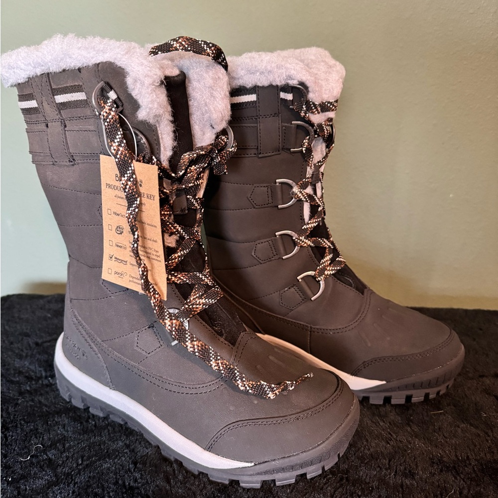 BearPaw Desdemona Black Snow Boots - waterproof - NWT